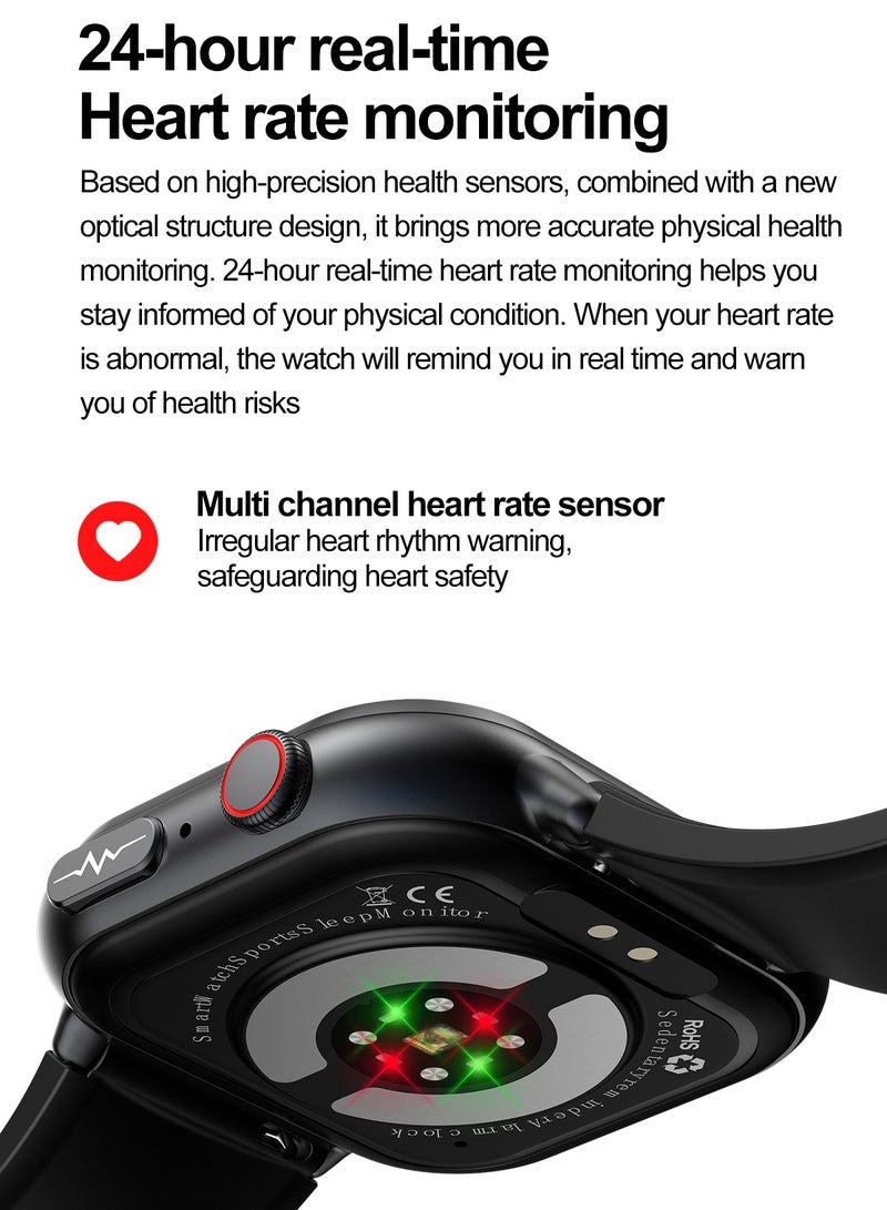 RollsTimi  Men's/Women's Universal Bluetooth Smartwatch, 1.91-Inch Horizontal Full-Touch HD Screen, Support Voice Assistant, Answer/Make Calls, Exercise Sleep Monitoring, Multiple Exercise Modes, Customize The Dial Wallpaper, RT TK17 - Image 4