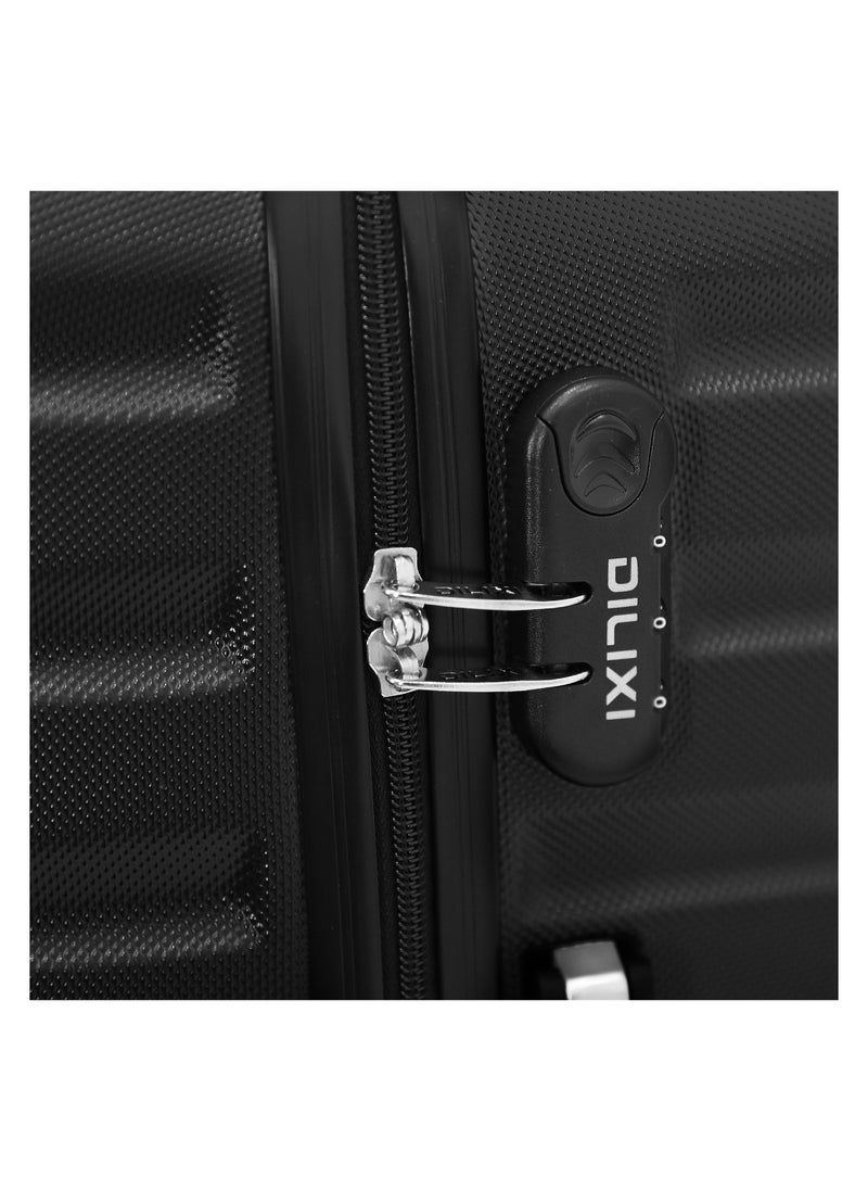 DILIXI Hardside Luggage Trolley Bag 3 Pieces Set,Black (S-20",M-24",L-28")  - Image 3