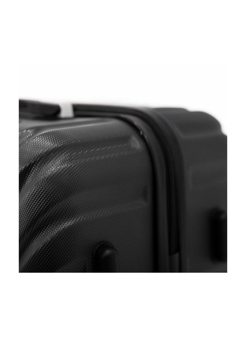 DILIXI Hardside Luggage Trolley Bag 3 Pieces Set,Black (S-20",M-24",L-28")  - Image 4