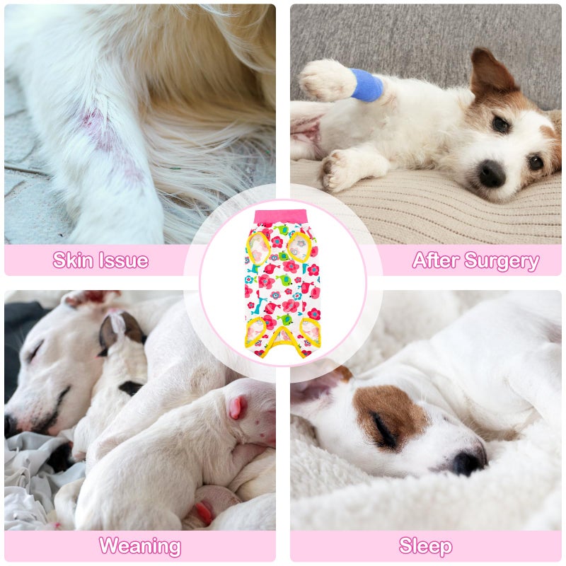 Coppthinktu Recovery Suit for Dogs After Surgery, Dog Onesie Surgery Recovery Suit for Female Spay, Soft Male Surgical Pajamas Bodysuits for Small Medium Puppy to Anti Licking Dog Cone Alternative - Image 2
