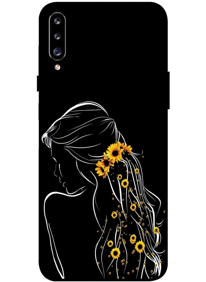 EYE CATCH Protective Case Cover For Samsung Galaxy A20s Smart Series Printed Protective Case Cover for Samsung A20s Girl Hair - Image 1