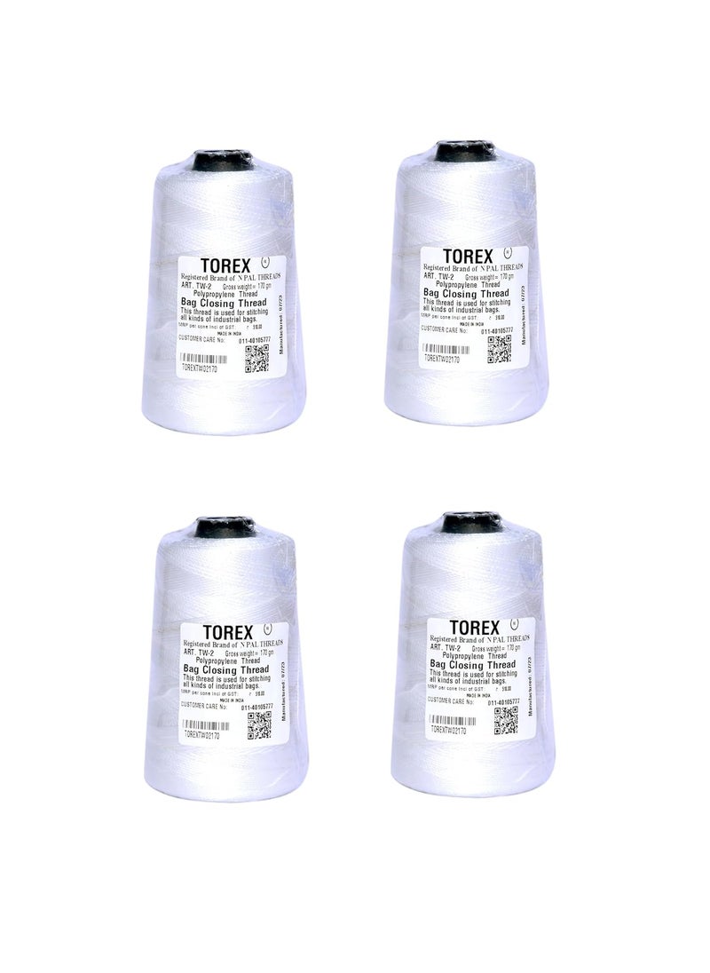 Torex TOREX� | Polypropylene 2 Ply 170 Gram Used for Stitching Unbreakable Bag Closing Thread TW-2 (4)  - Image 1