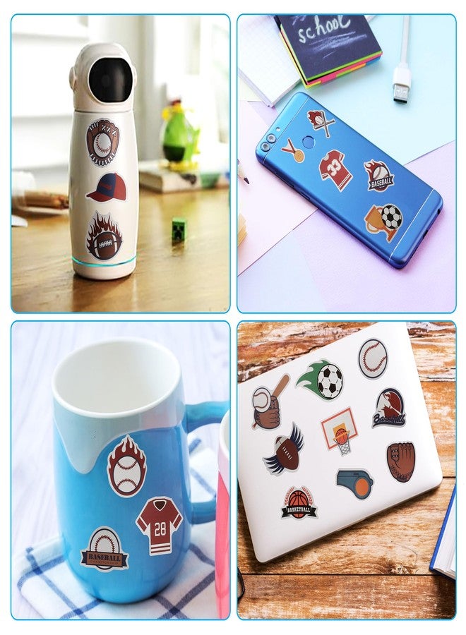 Cleverplay 100 Pack Sports Stickers, Sports Football Soccer Baseball Basketball Party Favors, Birthday Decorations - Image 4