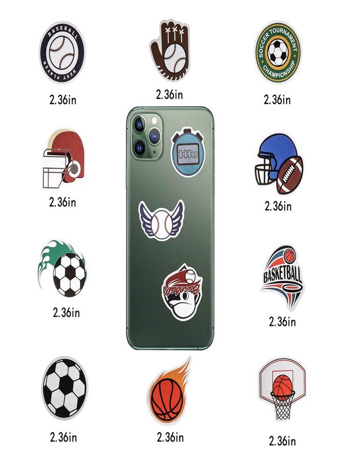 Cleverplay 100 Pack Sports Stickers, Sports Football Soccer Baseball Basketball Party Favors, Birthday Decorations - Image 5