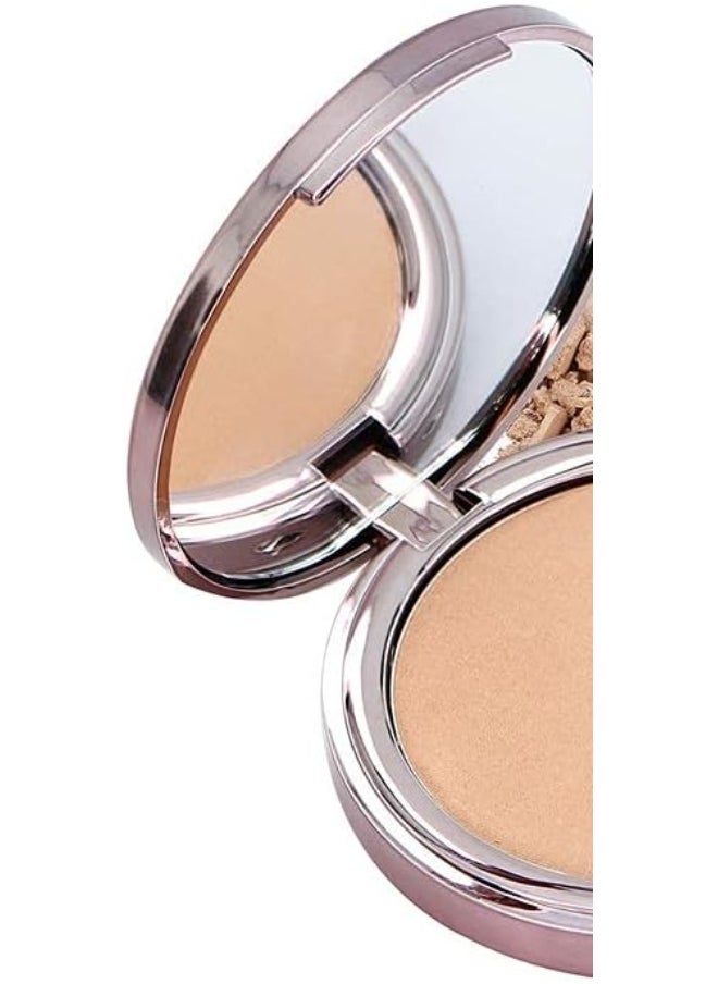 girlactik Usa. 2-In1 Compact Face Pressed Powder & Contour Bronzer. Weightless, Buildable Coverage. Velvet Finish. -Light  - Image 2