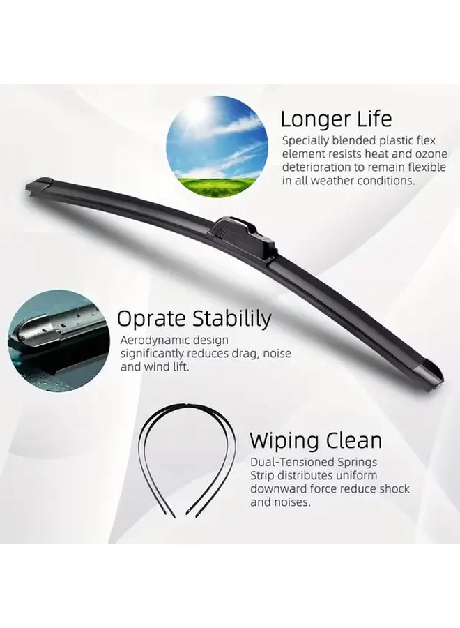 Frameless Wiper Set For Grand 22 21 11 Inches Front And Rear Wiper Blades - Image 4
