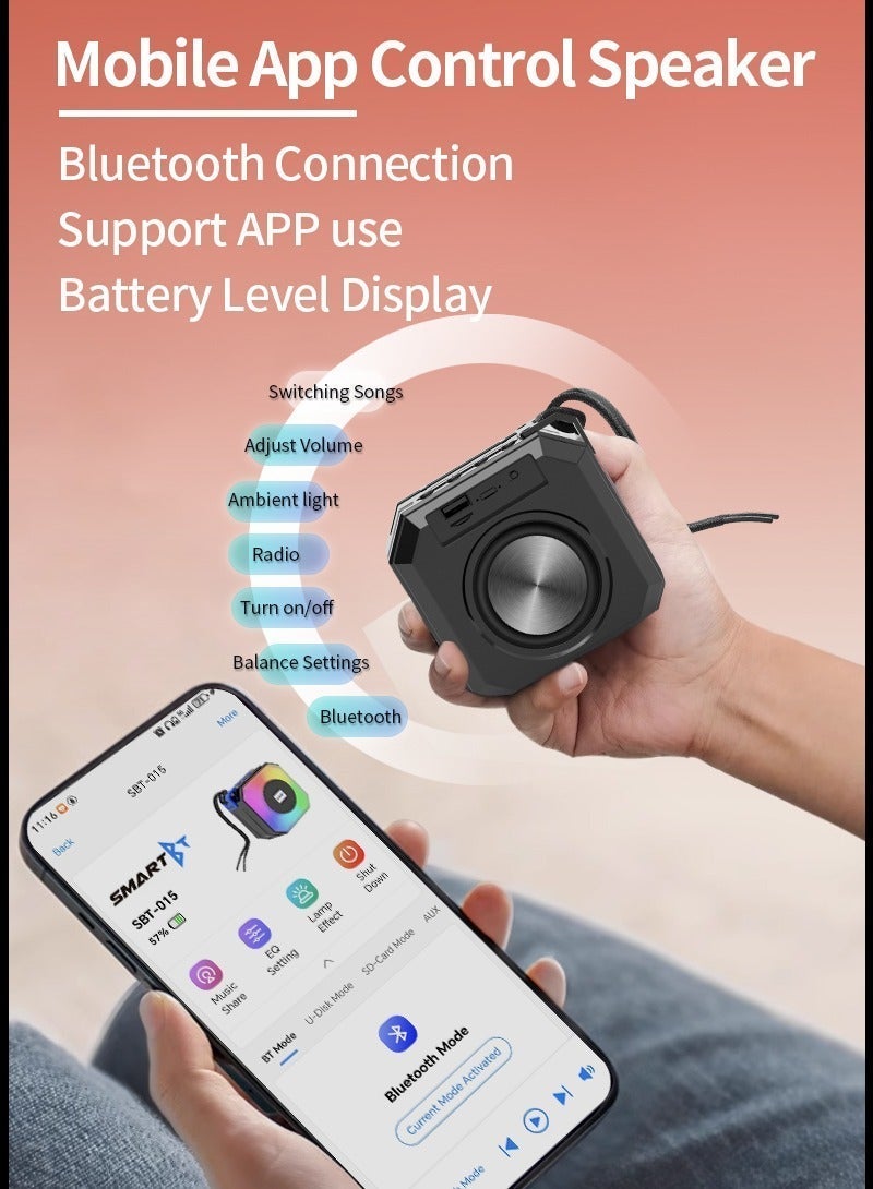 Luttec Portable Bluetooth speaker - Small size - Outdoor speaker - Image 5