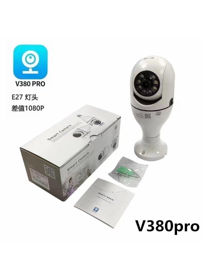 SHOPI WiFi Smart Panorama Security Camera – 360° Wireless Bulb Camera with Night Vision & Motion Detection - Image 2