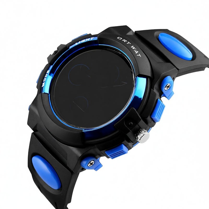 SKMEI High Quality Children Sports Wristwatch Dual Movements 5ATM Water-proof Kids Watch with Alarm Chronograph Back Light - Image 3