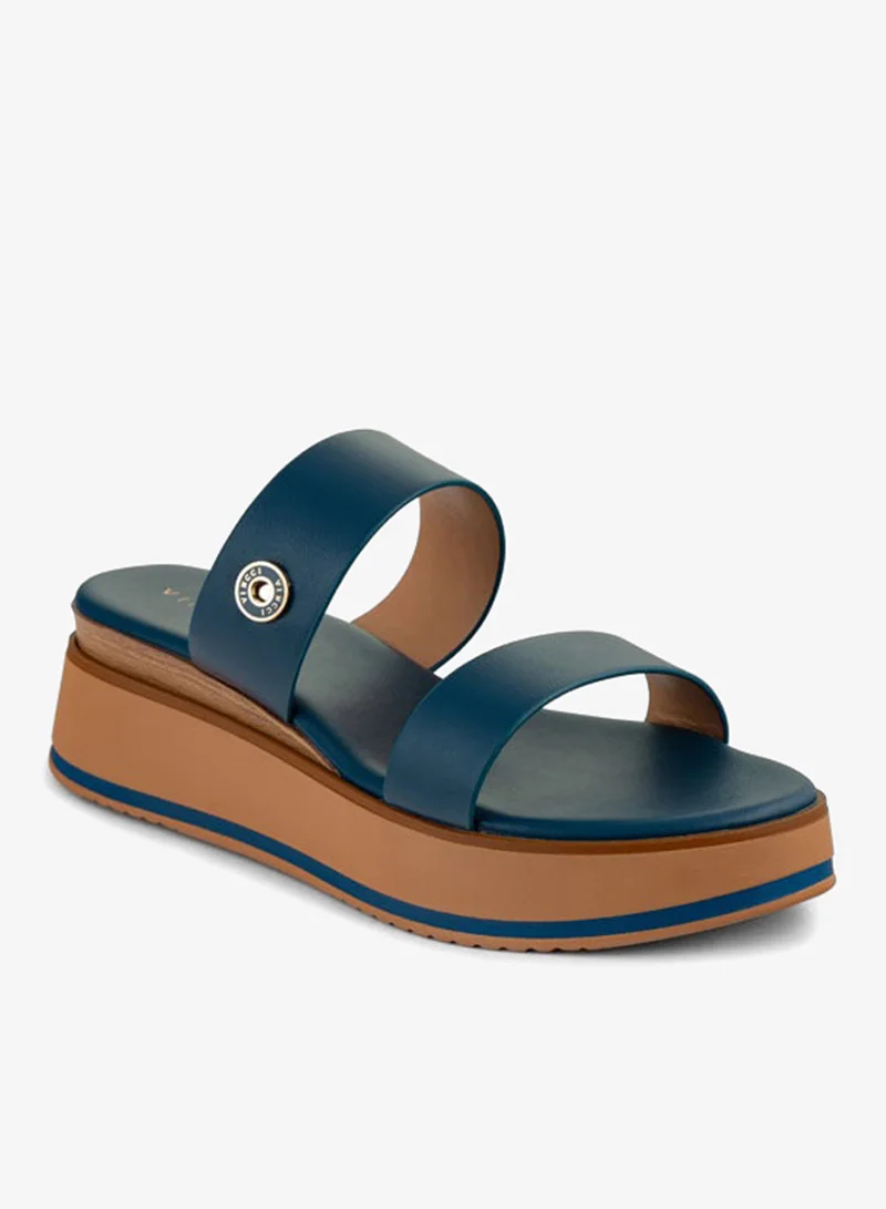 فينتشي صنادل إسفين متعددة الأشرطة للنساء