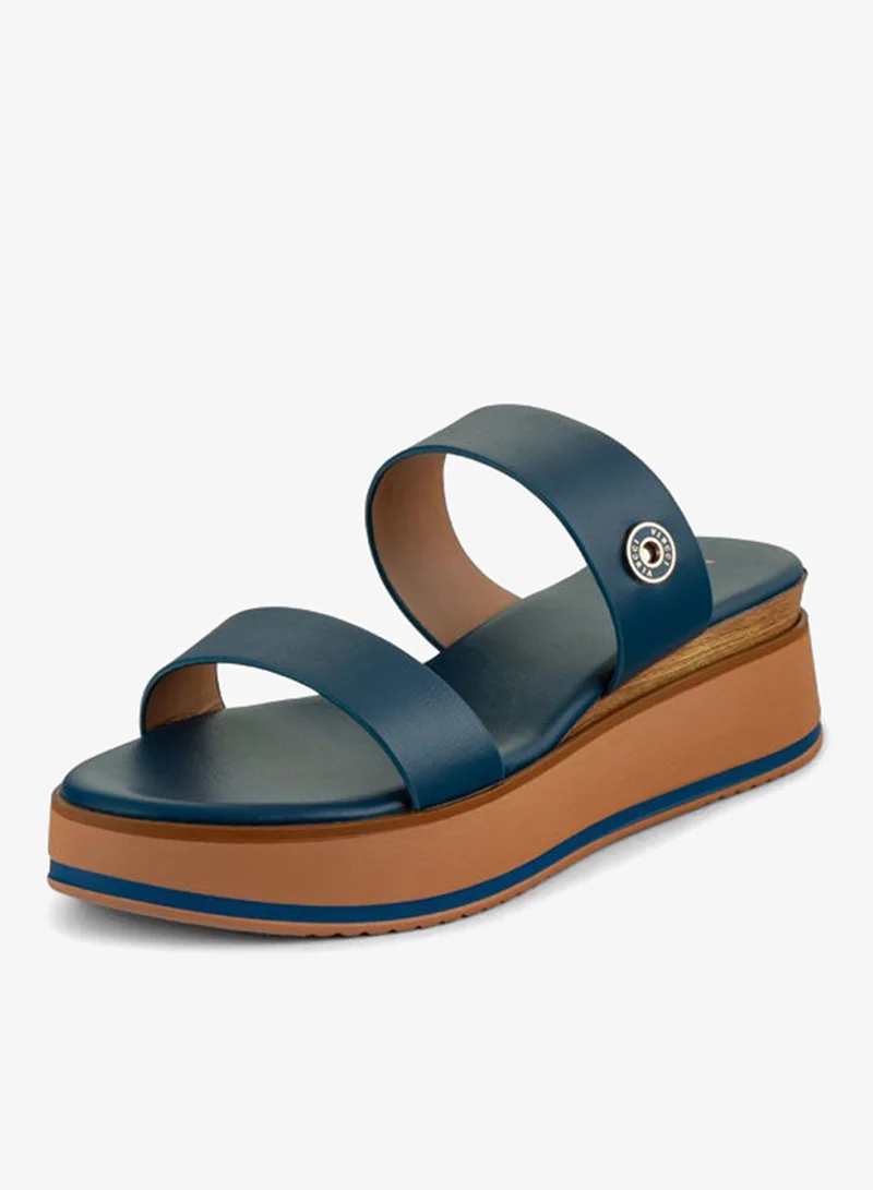 فينتشي صنادل إسفين متعددة الأشرطة للنساء