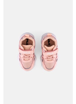 FILA Toddlers Girl INF Dash Velcro Outdoor Shoes, Pink  - Image 3