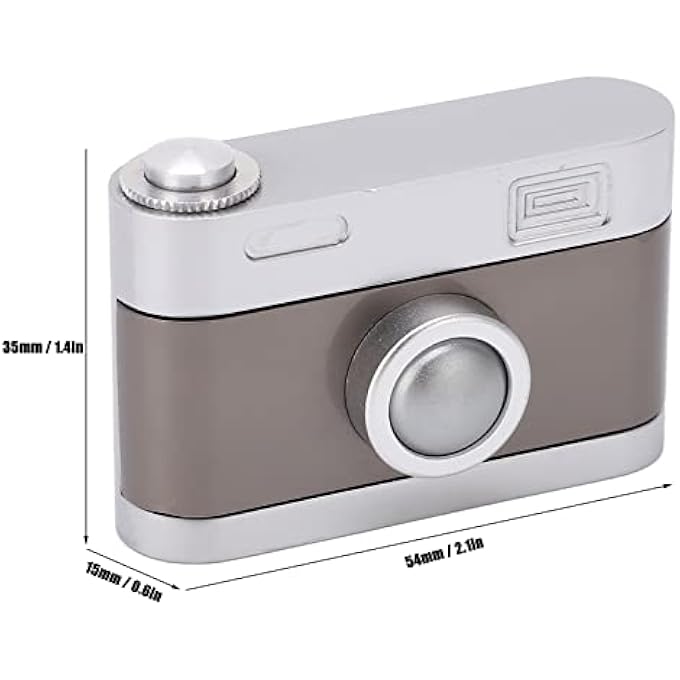 POENVFPO Haptic Slider, Camera Shaped Metal Fidget Toys, Office Desk Anxiety Stress Relief Click Push Slider Toys for Adults Kids Students Teens - Image 3