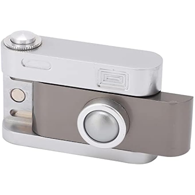 POENVFPO Haptic Slider, Camera Shaped Metal Fidget Toys, Office Desk Anxiety Stress Relief Click Push Slider Toys for Adults Kids Students Teens - Image 1