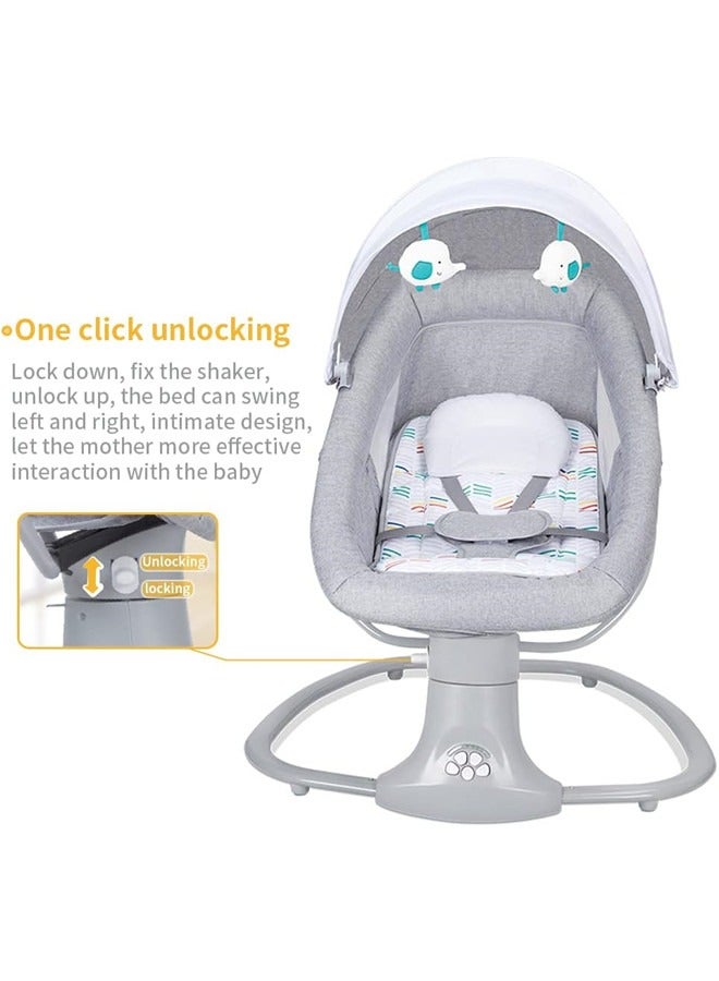 Baby Swing for Infants Rocking Chair with Remote Control 3-in-1 Adjustable backrest Baby Bouncer Electric Adjustable Rocking Chair - Image 4
