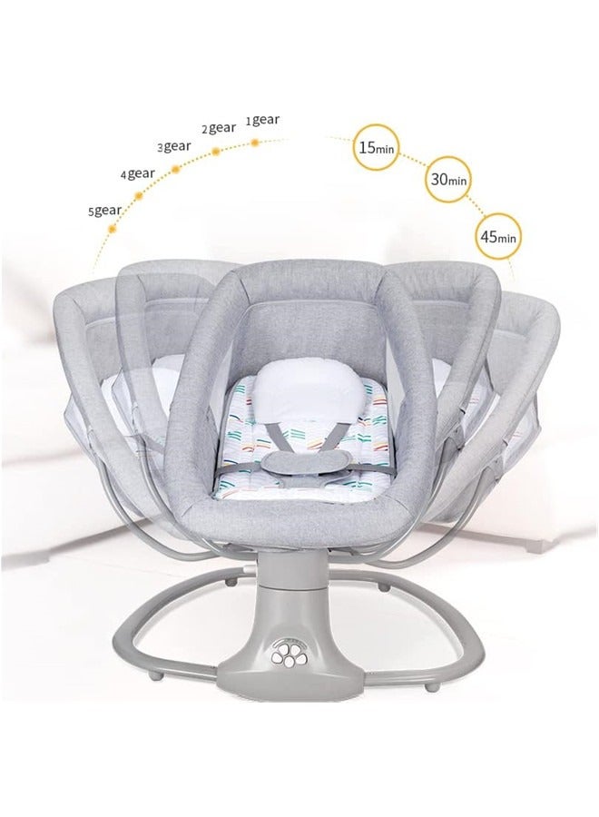 Baby Swing for Infants Rocking Chair with Remote Control 3-in-1 Adjustable backrest Baby Bouncer Electric Adjustable Rocking Chair - Image 2