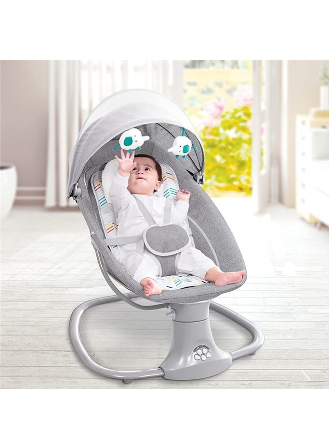 Baby Swing for Infants Rocking Chair with Remote Control 3-in-1 Adjustable backrest Baby Bouncer Electric Adjustable Rocking Chair - Image 5
