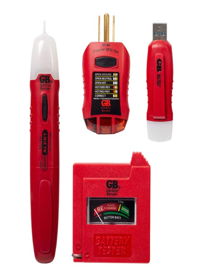 Gardner Bender GK-5 Household Tester Electrical Test Kit, Red - Image 1