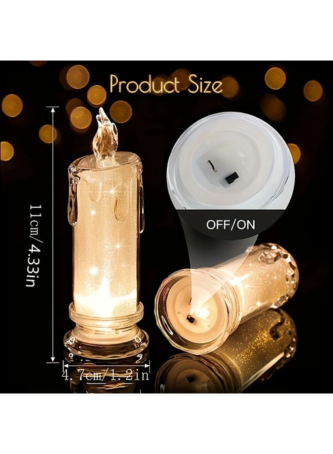 5 شموع LED بدون لهب مع مؤقت وريموت كونترول وبطاريات مدمجة لتزيين المنزل - Image 4