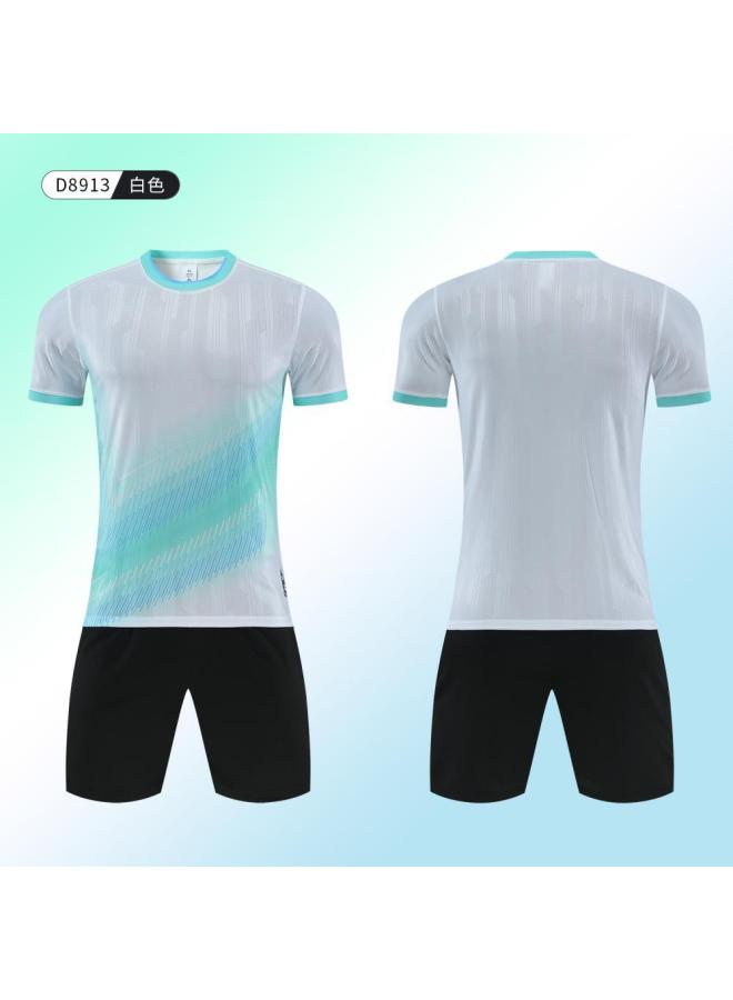 New High-quality Student Football Uniform Set, Lightweight Sports Compeion Training Uniform, Quick-drying Football Jersey For Children And Adults