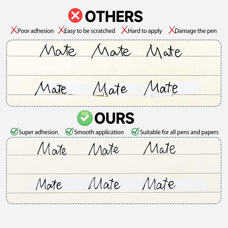 شريط تصحيح قابل للانكماش: بالشكل القلم الأبيض - أداة تصحيح محمولة للمنشآت المدرسية والمكتبية - Image 4
