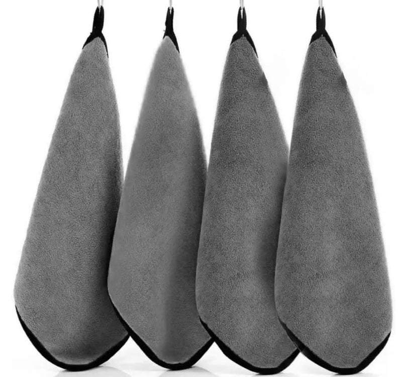MAX Microfiber Cloth for Car Cleaning (600 GSM, Pack of 4, 40x40 cm, Grey) Double Sided, High Density, Extra Thick Plush Towel for Car Detailing, Cleaning, Washing and Polishing - Image 3