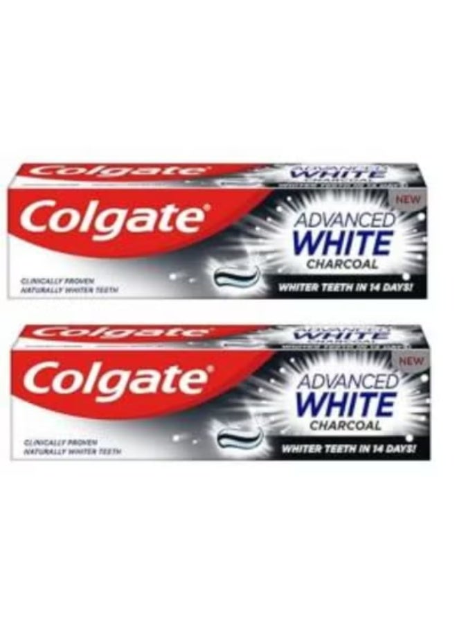 Colgate 2 Pieces Of Colgate Advanced White Charcoal White Toothpaste 100ml - Image 1