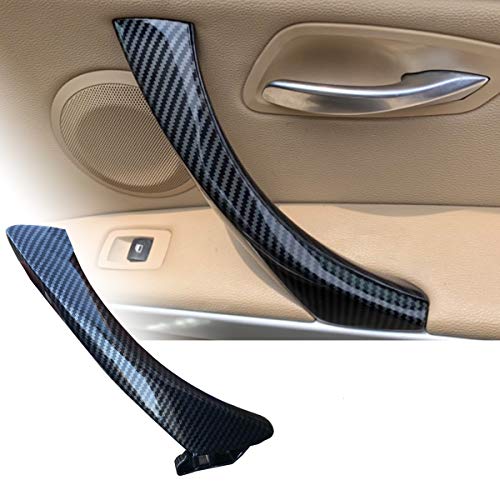 Moonlinks Compatible with BMW 3 Series E90 E91 E92 E93 Carbon Fiber Door Handle,Right Front/Rear Passenger Side Door Handle Covers Set(Compatible with BMW 323 325 328 330 335) (Carbon Fiber Pattern) - Image 1