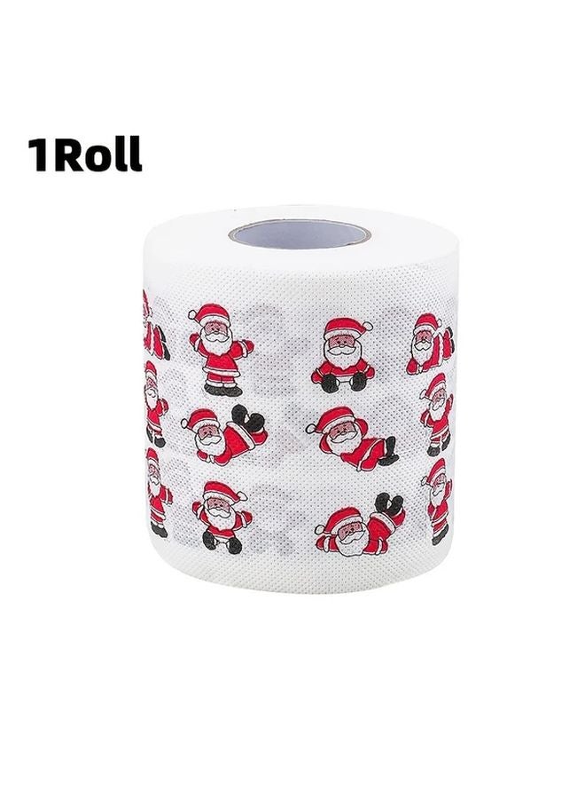 Christmas Toilet Paper Santa Claus Design For Holiday Bathroom Decor And Festive Celebrations - Image 1