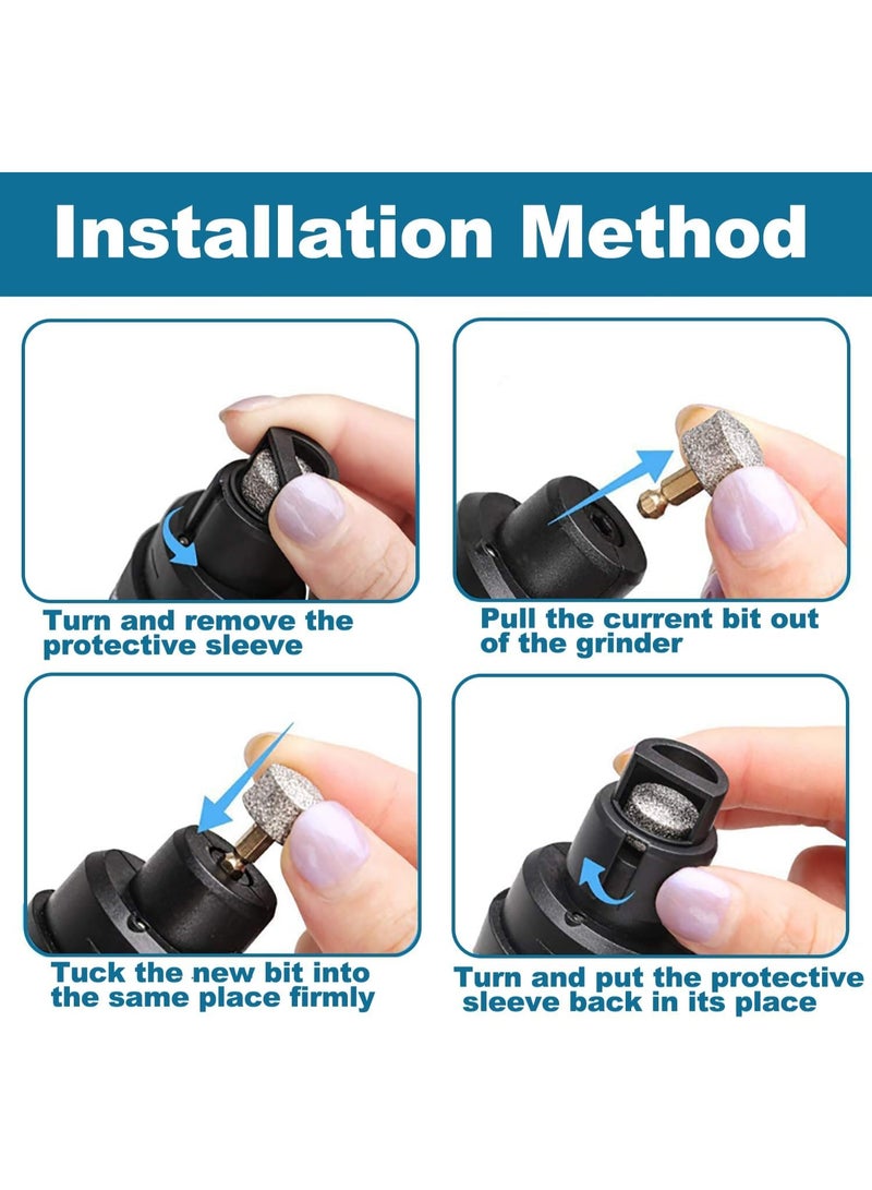 general Silent Groom Pro Nail Grinder Cordless, Silent Groom Pro for Dogs and Cats, Dog Nail Trimmer Quick USB Charge with Replacement Grinding Heads - Image 2