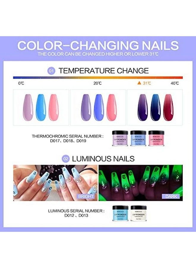 morovan - 30Pcs Dip Powder Nail Kit 22 Colors Dipping Powder Kit Starter With Base Top Coat Activator Glitter Nail Dip Powder Kit Yellow Purple French Dip Nail Kit Colorful Dip Nails Powder Starter Kit - Image 1