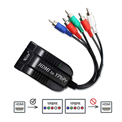 Wiistar HDMI to Component YPbPr Converter HDMI to Male 5RCA Component Adapter and R/L Audio Output for TVBOX,VHS,VCR,DVD - Image 2