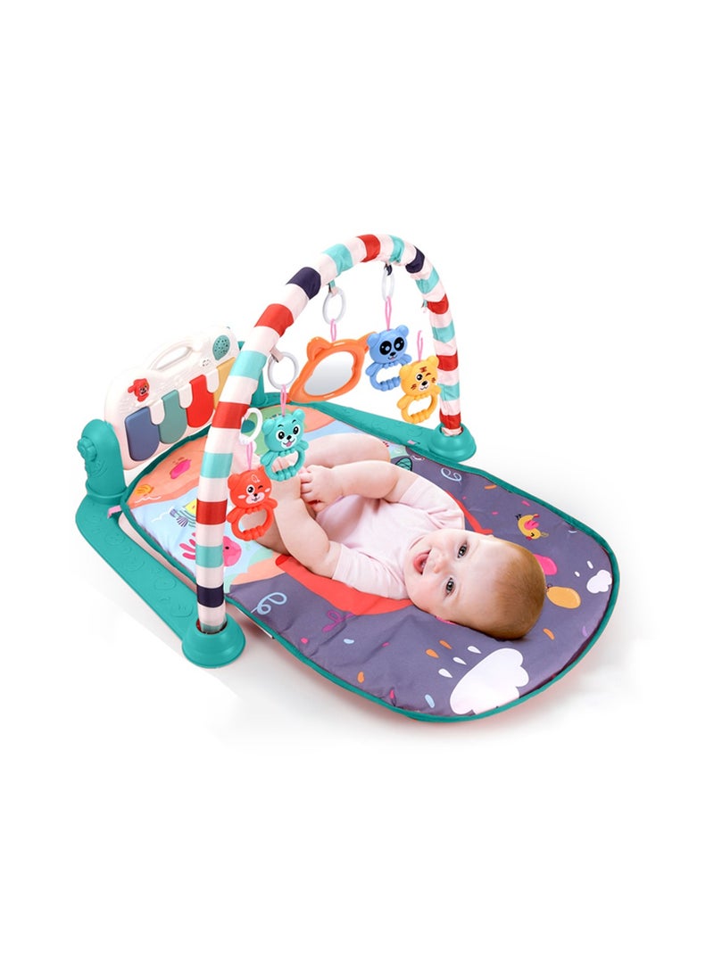 MaBaby Baby Play Mat Baby Gym, Play Piano Baby Activity Gym Mat with Music Piano Gym, Early Development Baby Play Mat Gift for Babies Newborn - Image 1