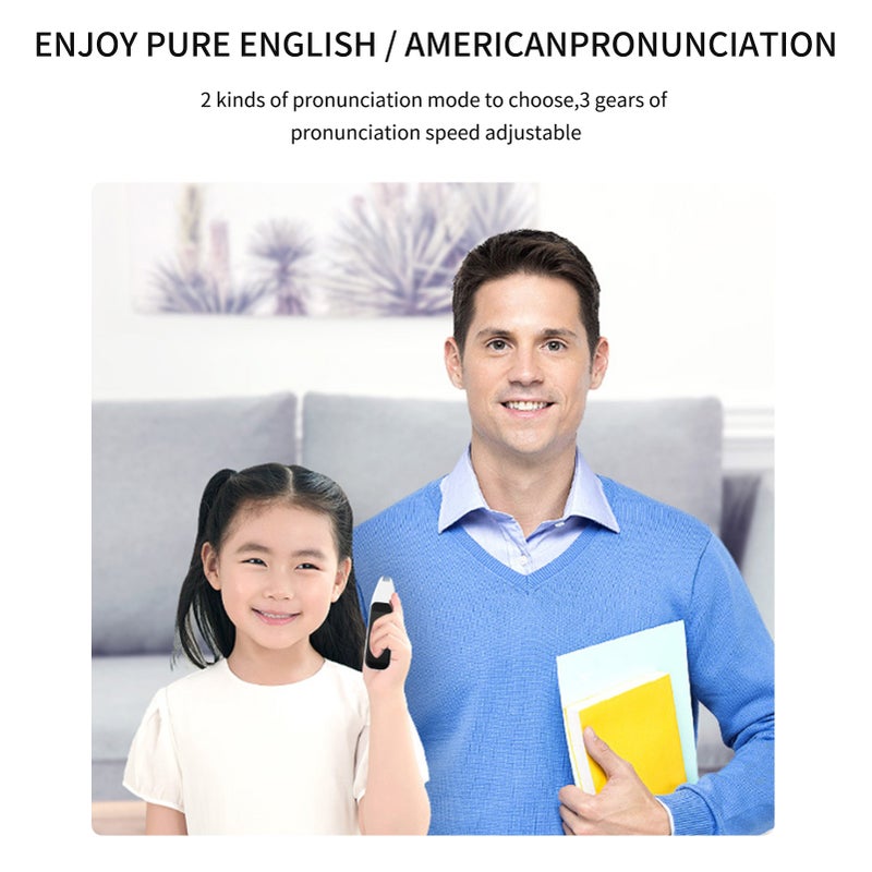 DOSMONO Dictionary Translation Pen Scanner Text Scanning Reading Translator Device Multilingual Scanner WiFi/Hotspot Connection/Offline Recording Pen Support 112 Languages - Image 4