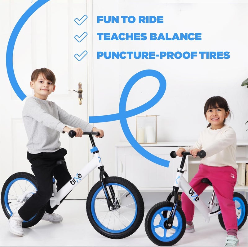 Bixe Aluminum Balance Bike for Kids and Toddlers - (Lightweight - 4LBS) - Toddler Bike - No Pedal Sport Training Bicycle - Bikes for 2, 3, 4, 5 Year Old - Blue - Image 4