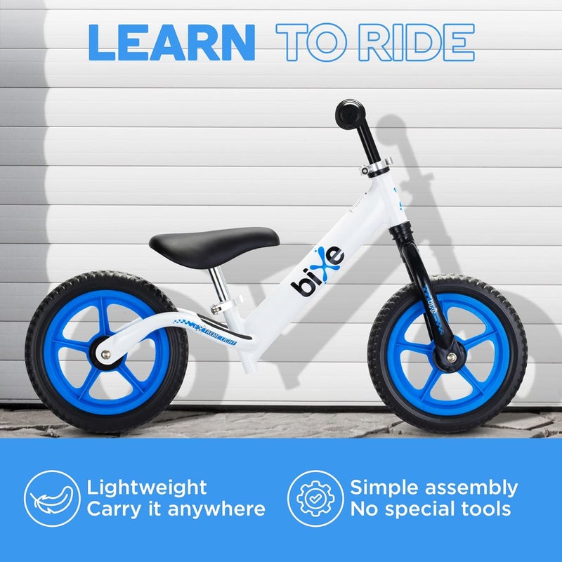 Bixe Aluminum Balance Bike for Kids and Toddlers - (Lightweight - 4LBS) - Toddler Bike - No Pedal Sport Training Bicycle - Bikes for 2, 3, 4, 5 Year Old - Blue - Image 2