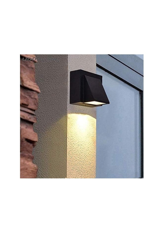 ESNCO ضوء حائط LED من الألمنيوم مقاوم للماء مصباح حائط حديث ضوء أبيض دافئ خارجي مصباح جدار خارجي/داخلي للسلم وغرفة النوم وغرفة المعيشة والشرفة والمدخل 5 واط 3000 كيلفن 7.3x6x8 سم - Image 5