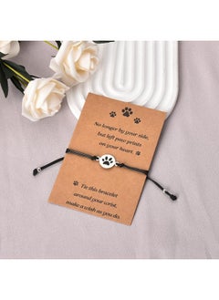 MXXGMYJ Dog Memorial Gifts for Loss of Dog Pet Paw Bracelet for Women Men Friendship Gifts for Best Friends Bereavement Gifts for Dog Cat Passing Away Gifts Pet Loss Sympathy Gifts for Dog Lovers Bracelets  - Image 4