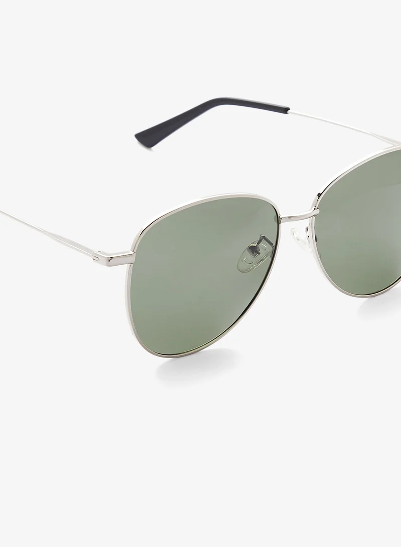 Robert Wood Polarized Lens Aviator Sunglasses