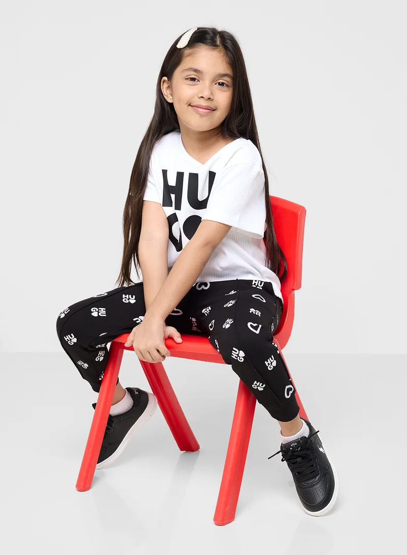 هوجو Kids Logo T-Shirt
