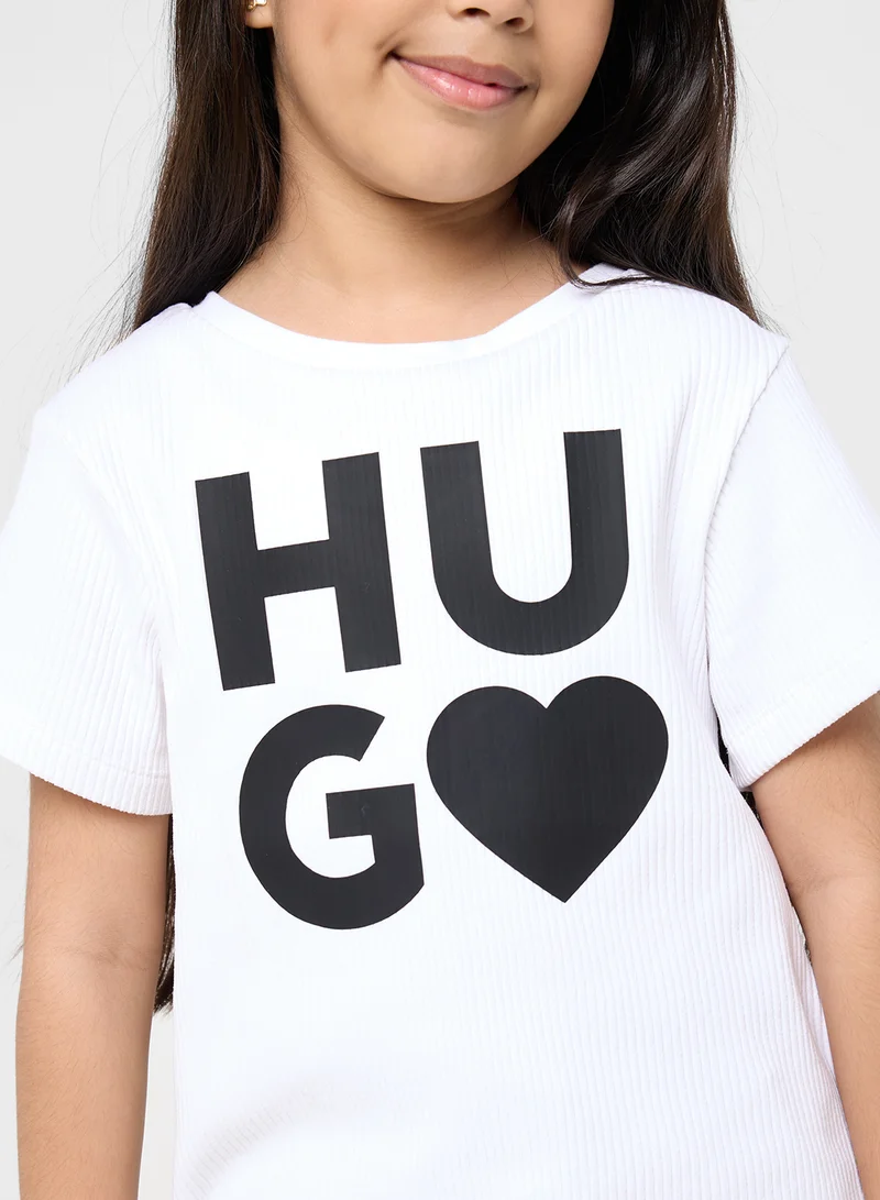 هوجو Kids Logo T-Shirt