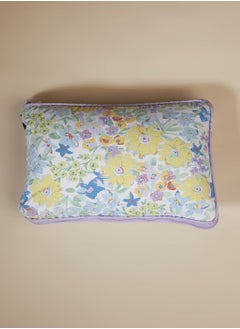 Handcrafted Floral Convertible Cushion Throw