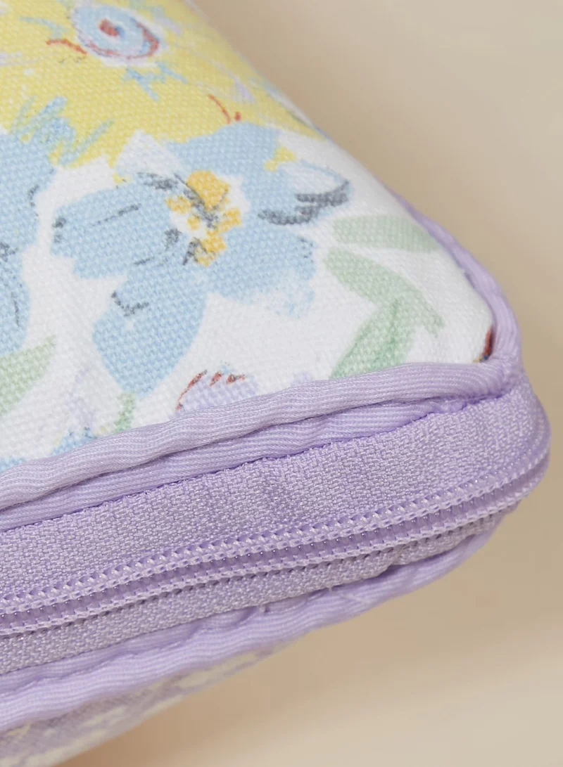 Typo Handcrafted Floral Convertible Cushion Throw