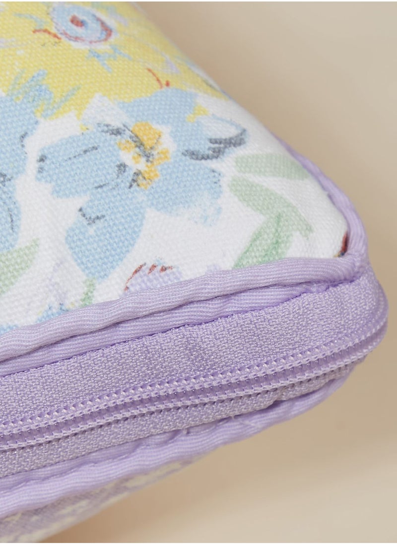 Typo - Handcrafted Floral Convertible Cushion Throw - Image 1