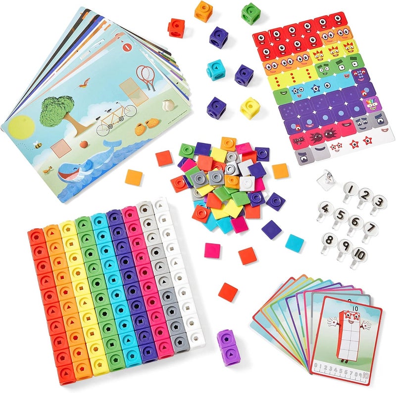 hand2mind hand2mind MathLink Cubes Numberblocks 110 Activity Set 30 Preschool Learning Activities Counting Blocks Linking Cubes Educational Toys for Kids Number Games Math Manipulatives Kindergarten  - Image 5
