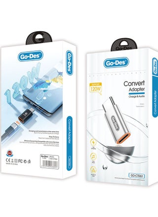 Go-Des Lightning to Type C 120W Charging and Audio Supported Converter - pzsku/ZF3FC25CA24CA6F96DB34Z/45/1741683923/17940237-a499-44b7-8a95-dc414b8580f7