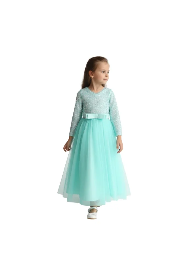 D'Daniela Sequin Tulle Dress