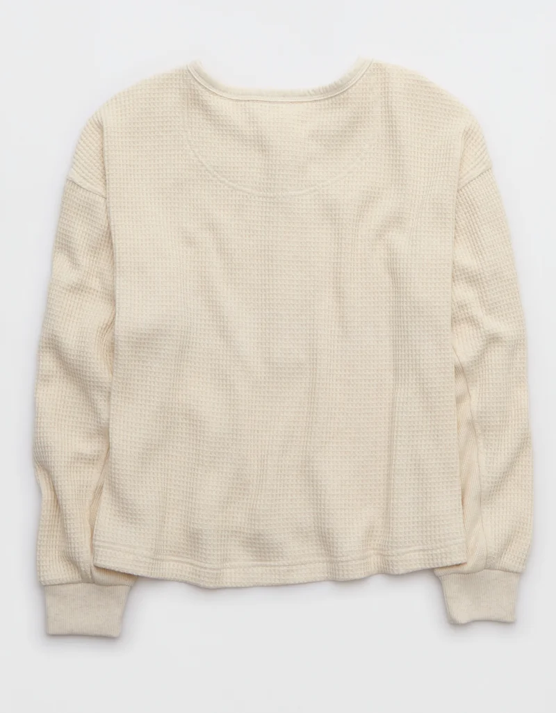 آري من امريكان ايجل Waffle Henley Regular Fit Shirt