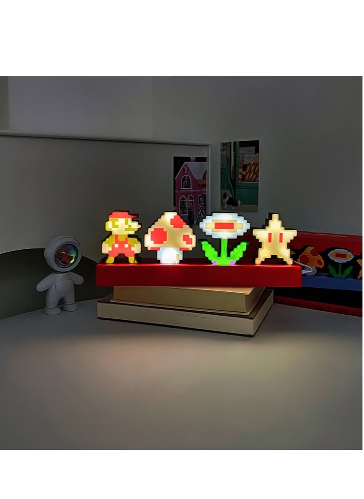 Mario Mary combination night light atmosphere light creative night light rechargeable