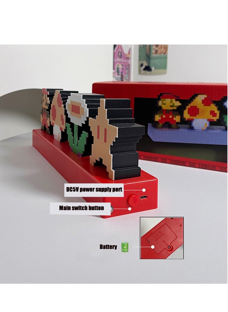 Mario Mary combination night light atmosphere light creative night light rechargeable